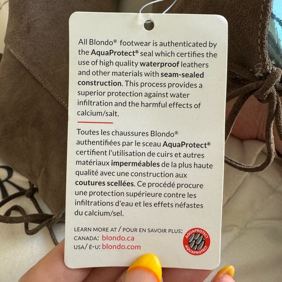 NWT Blondo Suede Ankle Boots Block Heel & Y2K Lace Up Size 6.5 - Picture 12 of 12